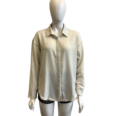Lululemon Women's Size 6 Long Sleeved Oversized Shirt Cream 