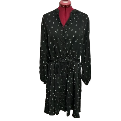 Portmans Womens  Size 18 Long Sleeve Dress Black  / White 