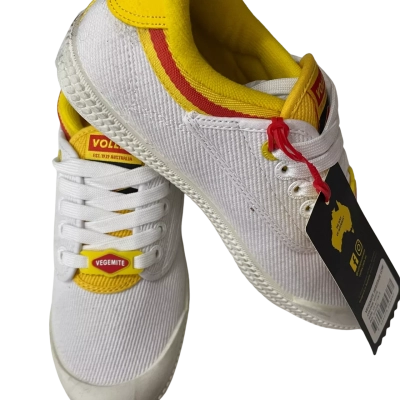 Volley Mens  Size 6 Sneakers White Vegemite logo