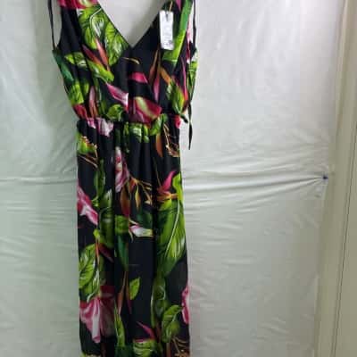Crossroads Womens Size 16 Sleeveless Jumpsuit Floral / Multicoloured BNWT