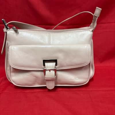 Women's Jane Shilton Leather Crossbody Bag featuring a Distinctive Front Flap Pocket