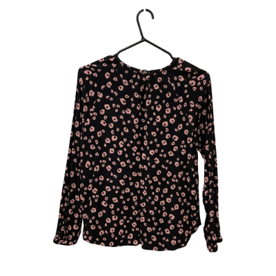 Trenery Womens  Size S Long Sleeve Top Black  / Pink  