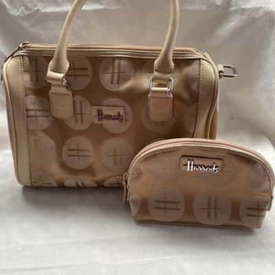 HARRODS Women's Other Bag and matching makeup bag 