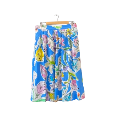 Gorman Adelphia Size 16 Skirt Blue / Floral / Multicoloured 