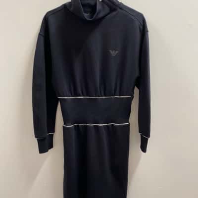 Armani Womens  Size 42 Long Sleeve Dress Black  
