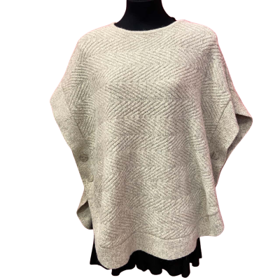 Caroline Morgan Womens  Size 16 Oatmeal Throw-over with Matching Neck Cowl