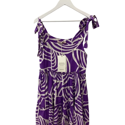 Mister Zimi Womens  Size 12 Mini Dress Purple / White 