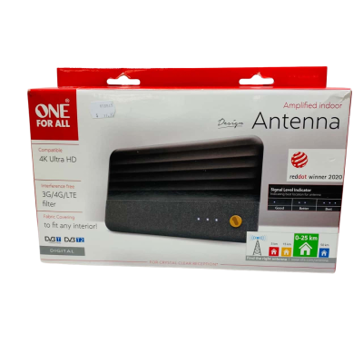 One For All Amplified Indoor Antenna 4k Ultra HD