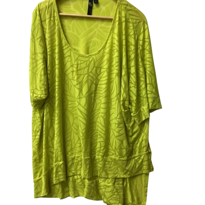 Taking Shape Womens  Size XL Short Sleeve Top Green C