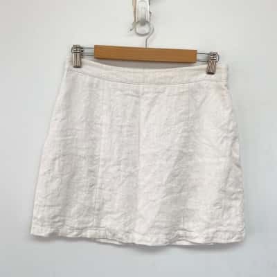 Sportsgirl White Mini Skirt Size 10