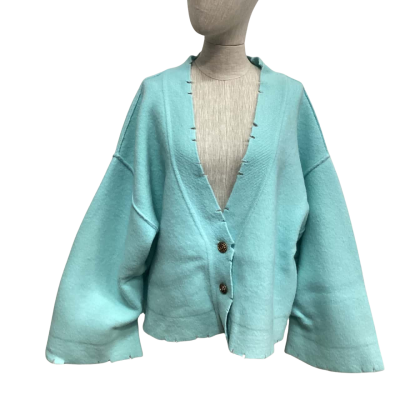  Blanca  Size L Button-down Cardigan Blue 