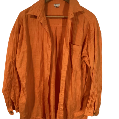 Billabong linen shirt  Size M Burnt Orange 