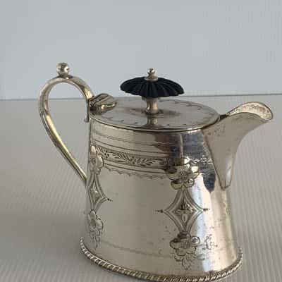 Edwardian Era Silver Plated Small Coffee Pot