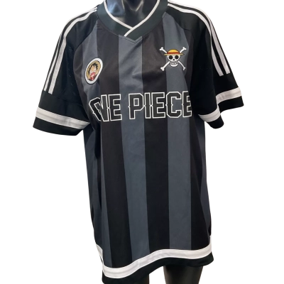  One piece   Size M Short Sleeve Shirt Black  / Grey / White 