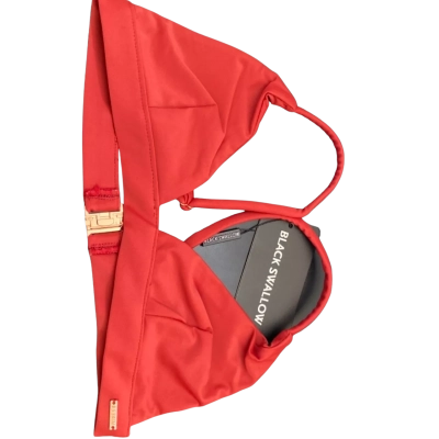 BLACK SWALLOW Size XS Miami Bikini Top /  Sangria