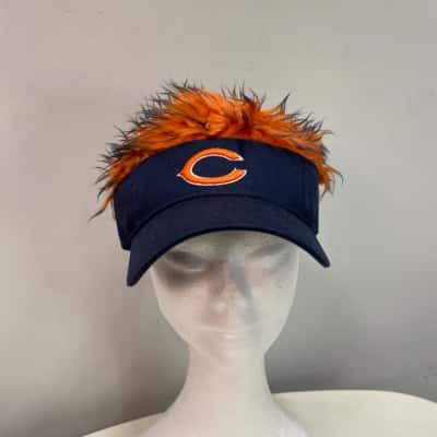 NFL Chicago Bears Supporters Cap Blue / Orange Fur Hair