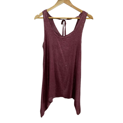  Womens  Italian Star One Size Sequin Singlet Top 