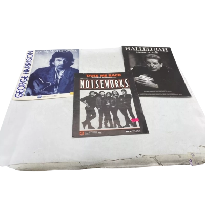 Music Sheets for 3 Big Name Hits Noiseworks, Leonard Cohen & George Harrison      (Paper)