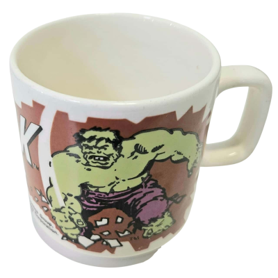 The Incredible Hulk Vintage Ceramic Coffee Mug.
