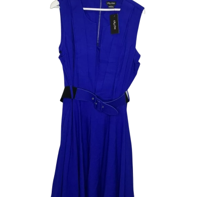City Chic Womens  Size L Midi Dress Blue 