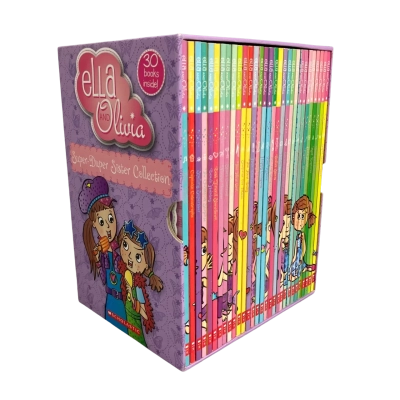 Ella & Olivia Super Duper Sister collection box set -30 books