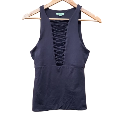 Kookai Black Strappy Sleeveless Top Size 1  