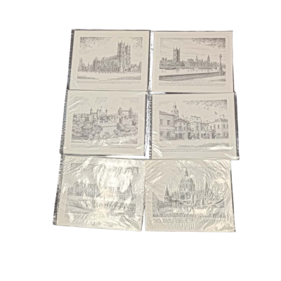 Set of 6 Prints of London  by John Motlock