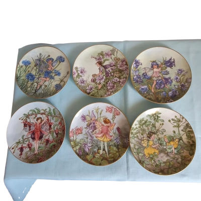 Heinrich Germany Fairy Plate Collection x 6