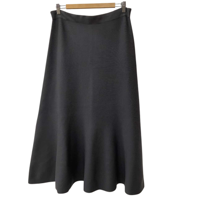 Portmans Dark Grey Knit A-Line Skirt Size L