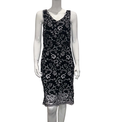 BNWT Blue Illusion Womens  Overlay Lace Dress