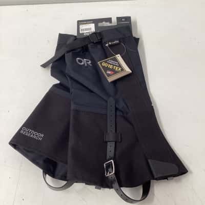  Womens outdoor research crocodile gaiters in expedition style Size M Black