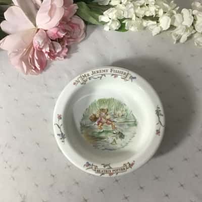 Royal Albert The World of Beatrix Potter "Mr Jeremy Fisher" Rimmed Cereal Bowl