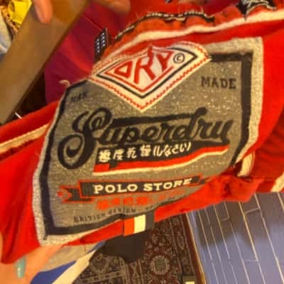 Superdry Mens  Size XXL Polo Shirt Black  / Navy Blue / Red / White 