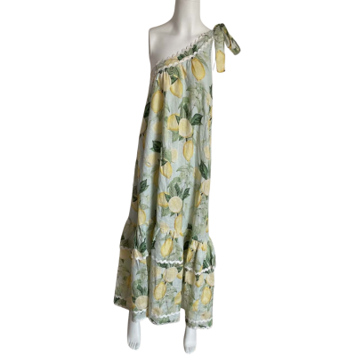 Adorne Womens  Size 8 Floral Dress / Maxi Dress / Sleeveless Dress  Floral / Off White 