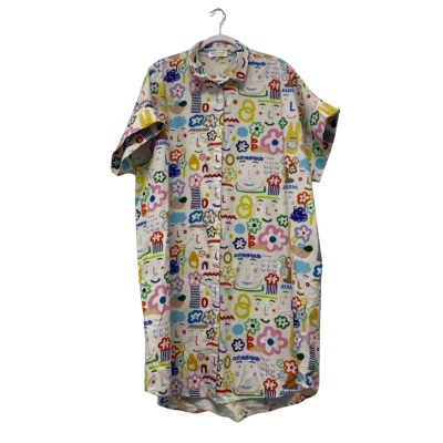 Jericho Road Clothing Womens Dress Size 22 Multicoloured / White 
