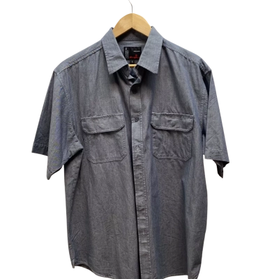 KingGee Mens  Size L Grey Shirt