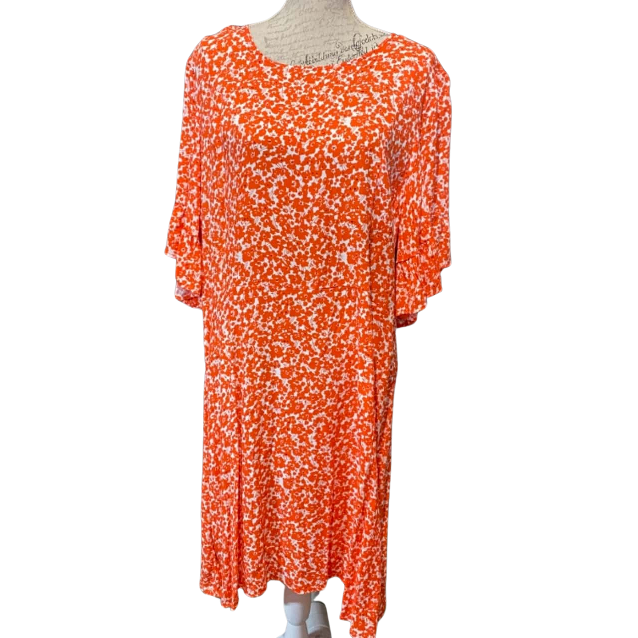 Salem Floral Ruffle Sleeve Dress