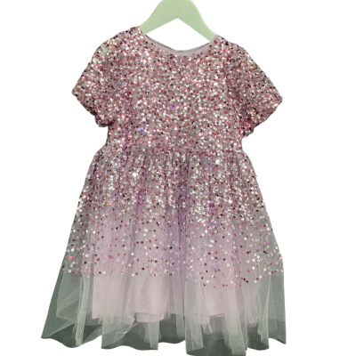 Seed Heritage  Size 5 Sequinned Dress Purple 