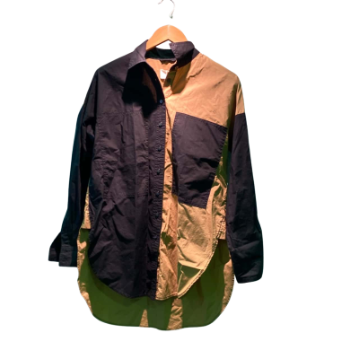 Jag Womens  Size XXS Long Sleeve Shirt Black  / Brown 