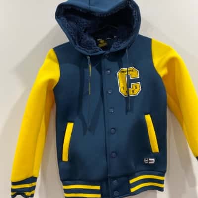 NRL Kids COWBOYS JACKET Black  / Blue / Yellow 