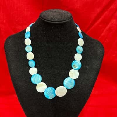  Women's Stax Mother of Pearl Beaded Necklace 
