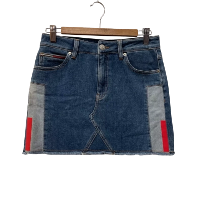 Tommy Jeans Womens  Size 27 Mini Skirt Blue / Red 