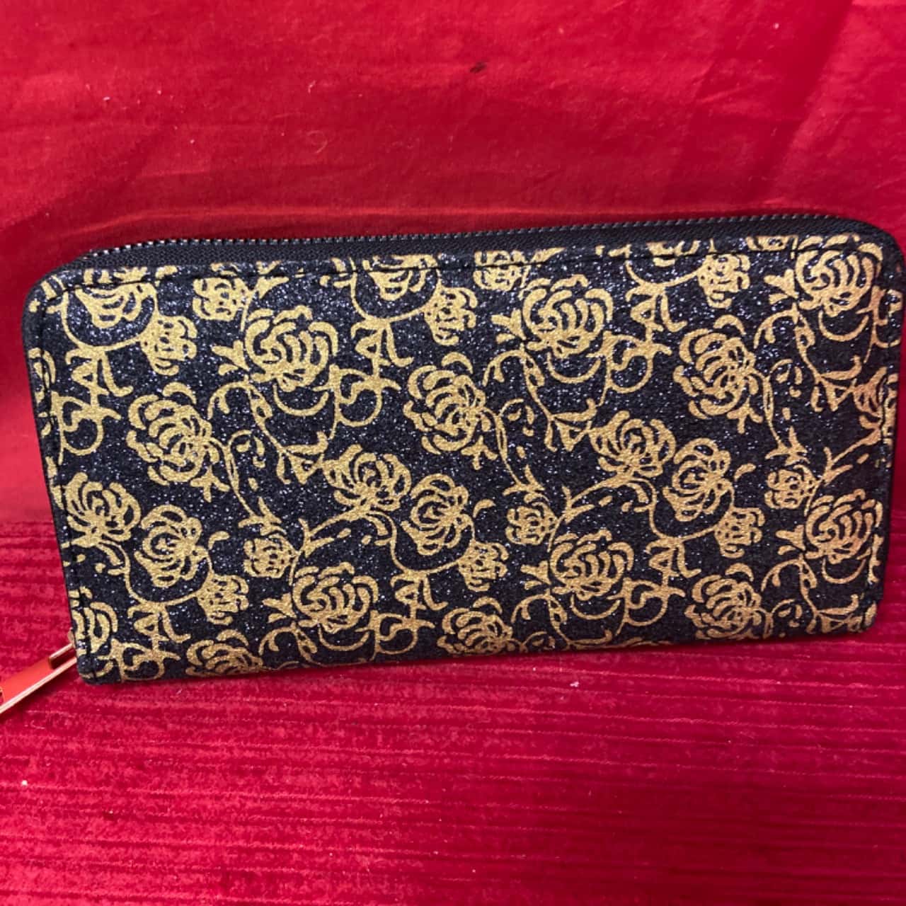 Valatelli Womens Purse Wallet Black / Gold (s)