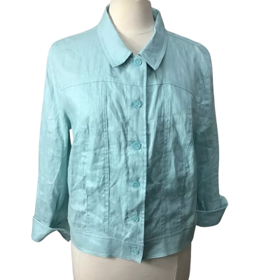 Jacqui-E Womens  Size 16 Linen Collection 100% Linen Jacket