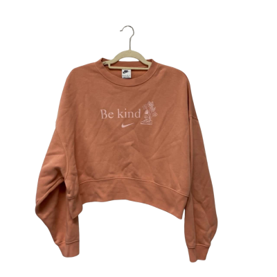 Nike Be Kind Size XS Orange / Pink cropped sweatshirt  