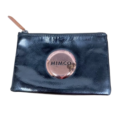 Mimco Womens Black  / Gold Zip Purse