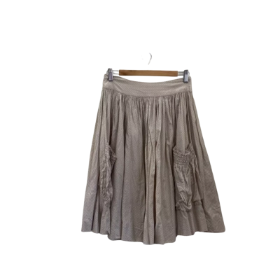 Gorman Womens  Size 8 Skirt Grey / Polka Dot / White 