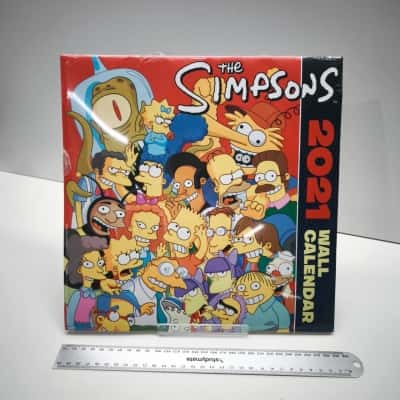 The Simpsons 2021 Wall Calendar Sealed New Vintage Collectable Matt Groening