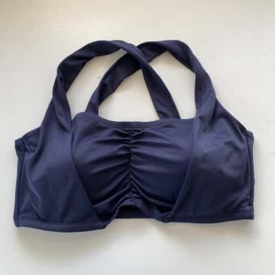 Taking Shape Navy Blue Bikini Top  Size 14 