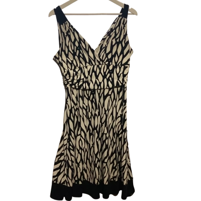 Rockmans Womens  Size 10 Casual Dress Navy Blue / White 